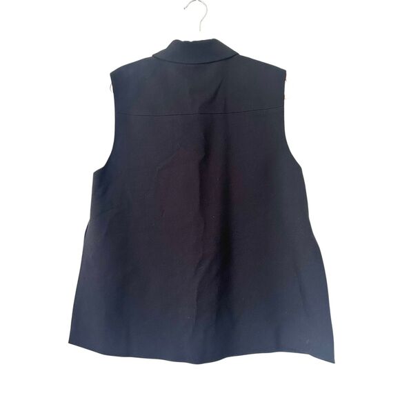 SAINT‎ ART Matilde Swing Tuxedo Blazer Vest Black Small - Picture 3 of 4